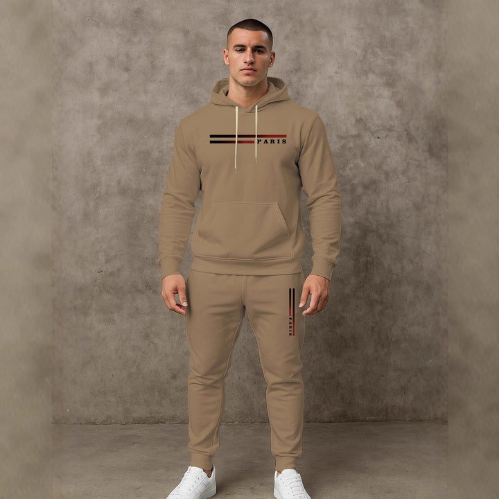 Herren Sportlicher Hoodie-Jogginganzug mit funktionalem Schnitt und praktischen Taschen Echoarchiv