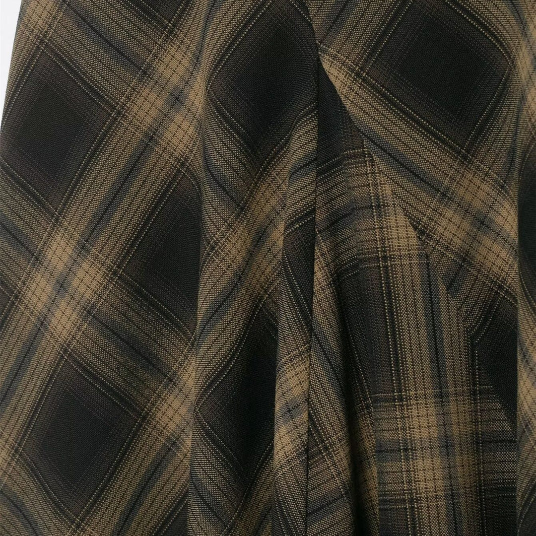 Damen Wickelrock mit eleganter Spitze und modernem Karomuster Echo Archiv