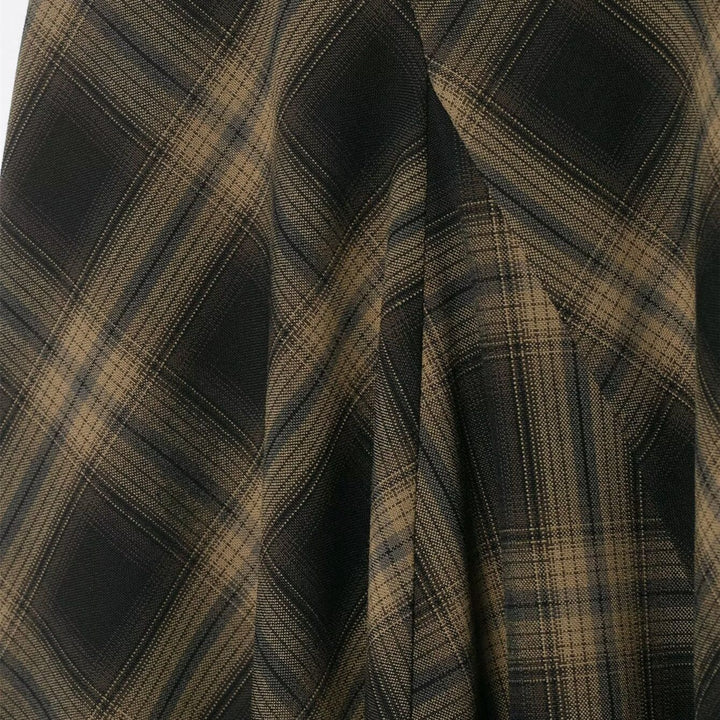 Damen Wickelrock mit eleganter Spitze und modernem Karomuster Echo Archiv