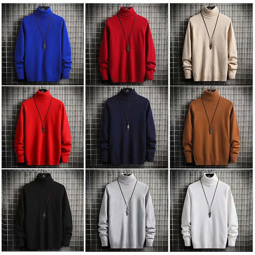 Herren Rollkragenpullover aus weicher Wolle Echoarchiv