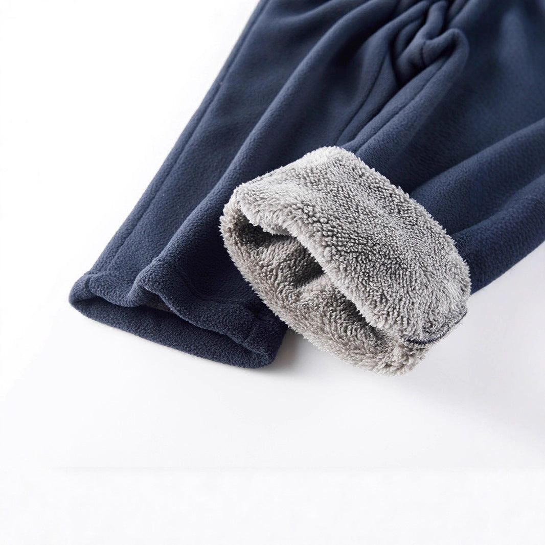 Herren Thermo‑Fleecehose mit hochfloriger Sherpa‑Innenfütterung und Reißverschlusstaschen – Sorevano