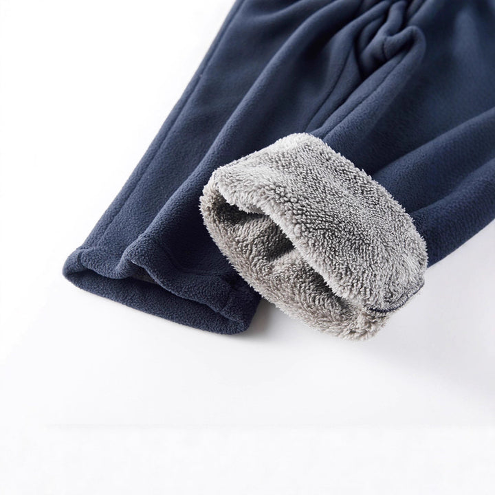 Herren Thermo‑Fleecehose mit hochfloriger Sherpa‑Innenfütterung und Reißverschlusstaschen – Sorevano