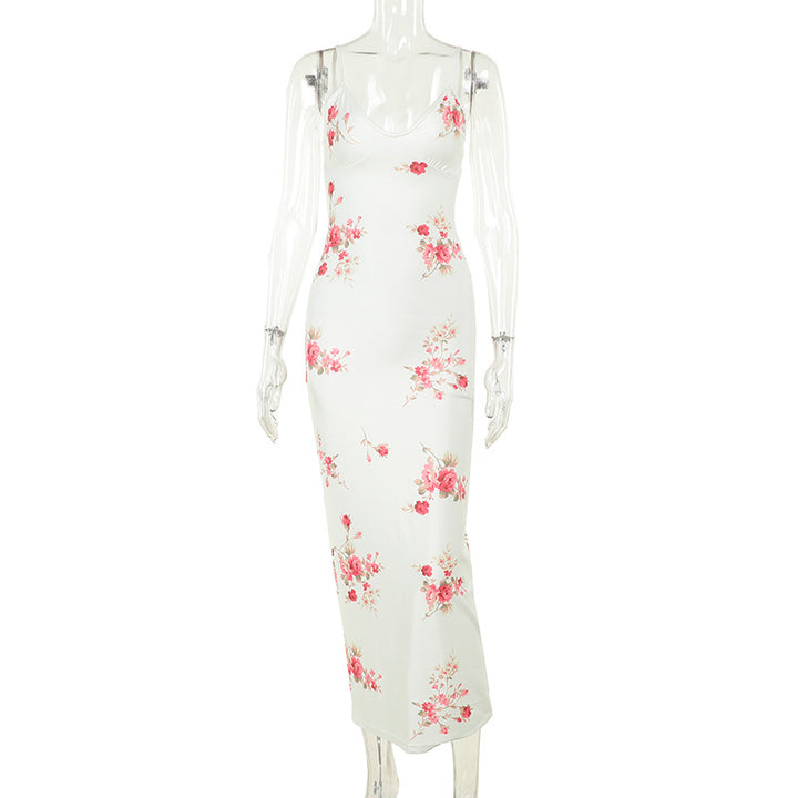 Damen Elegantes Maxikleid mit floralem Design Echo Archiv