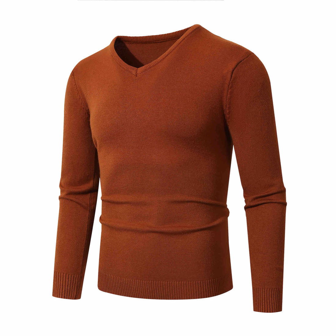 Herren Feiner V-Ausschnitt Feinstrickpullover mit schmalem Rippsaum Echo Archiv