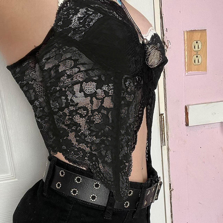 Damen Spitzen-Bustier mit floralem Design und verstellbaren Trägern Echo Archiv