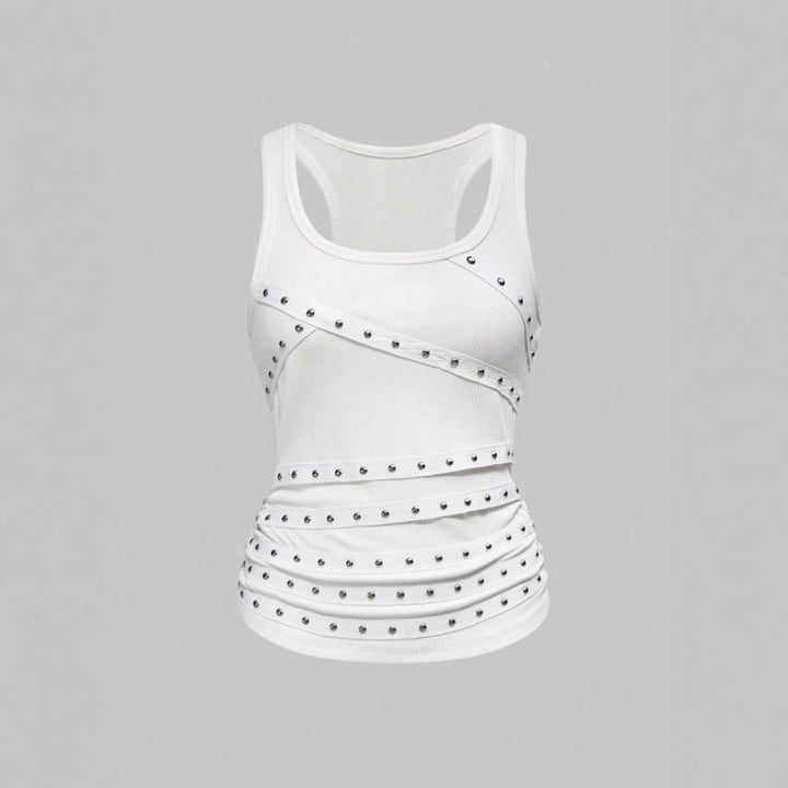 Damen Sportliches Top mit stylischen Nieten-Details Echo Archiv