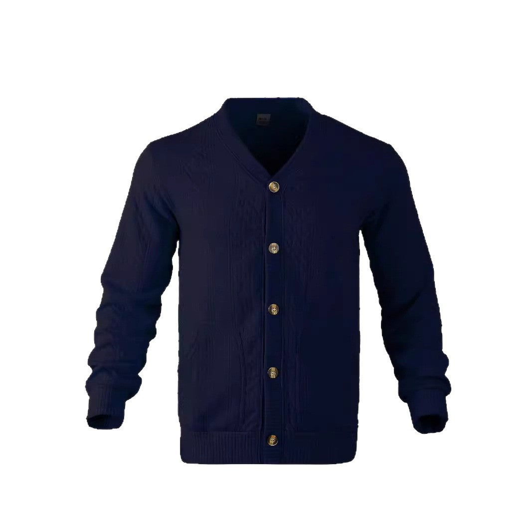 Herren Strickjacke mit kreativem Zopfmuster Echoarchiv