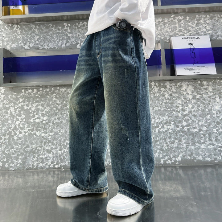 Herren weit geschnittene Denim-Hose Echo Archiv