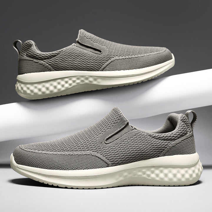 Unisex nan nahtloser Schlupfsneaker mit viskoelastischem Fußbett, flexibler Dämpfungssohle und atmungsaktivem Strickoberteil Echo Archiv