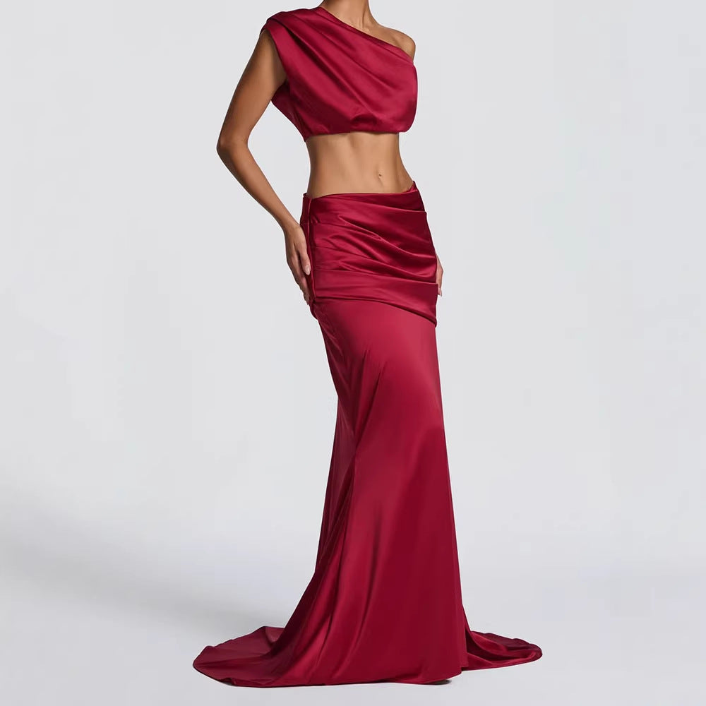 Damen Elegantes One-Shoulder Abendkleid Echo Archiv