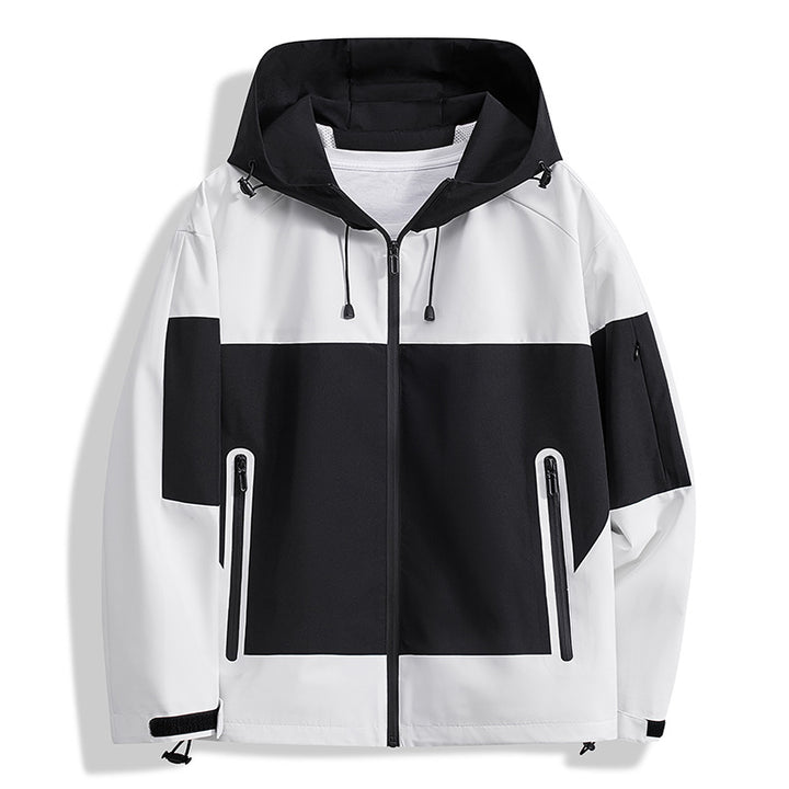 Herren Funktionsjacke mit atmungsaktiven Einsätzen und verstellbarer Kapuze Echoarchiv