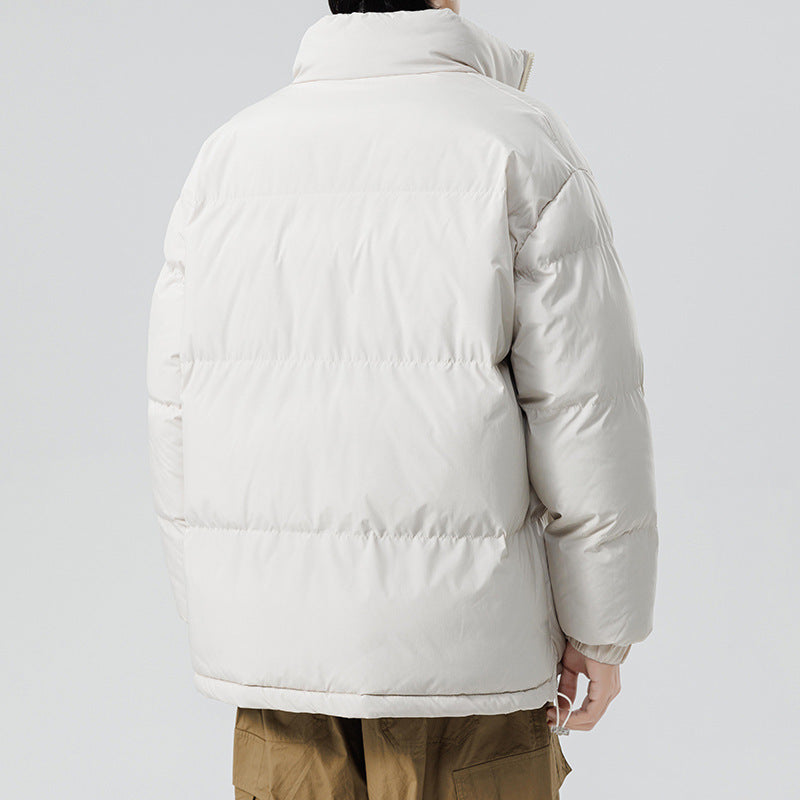 Herren gesteppte Funktionsjacke mit hohem Kragen und isolierendem Innenfutter Echoarchiv