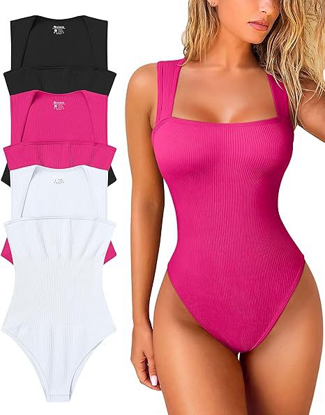 Damen Figurbetonter Bodysuit aus strukturiertem Ribstoff Echo Archiv