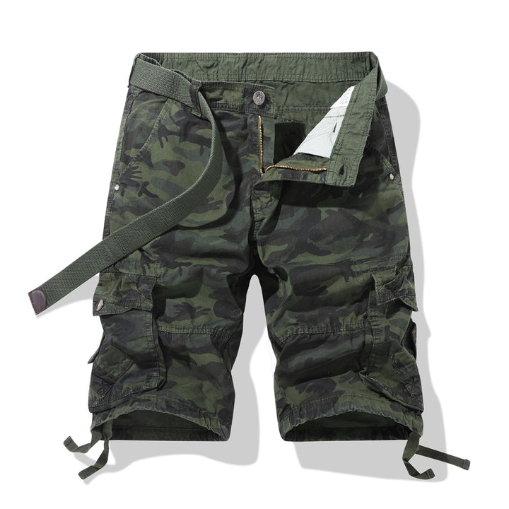 Herren Cargoshorts im Camouflage-Design mit verstellbarem Bund Echoarchiv