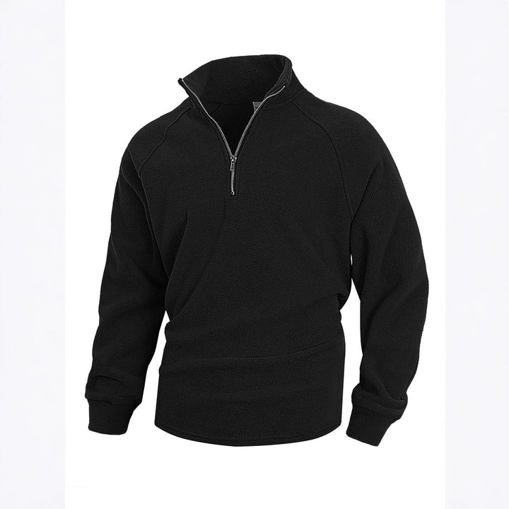 Herren Fleece-Pullover mit hohem Kragen und Reißverschluss Echoarchiv