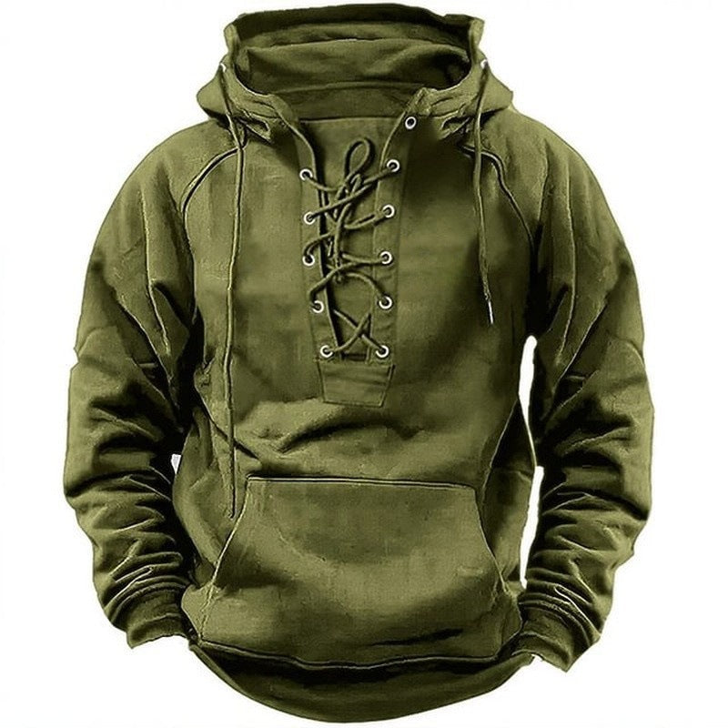 Herren Kapuzenpullover mit trendiger Schnürung Echoarchiv