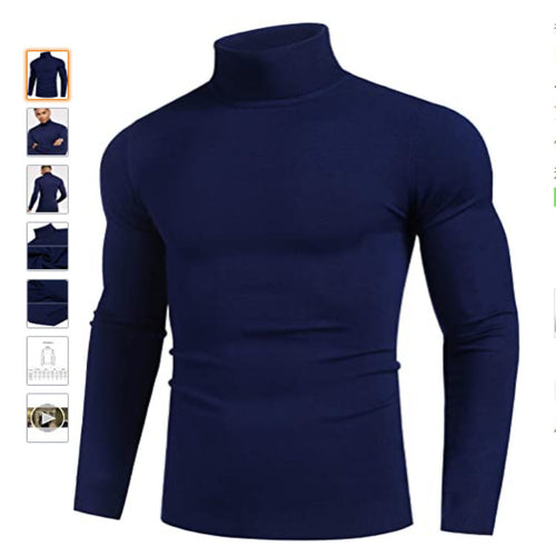 Herren hochabschließender Rollkragenpullover Echoarchiv