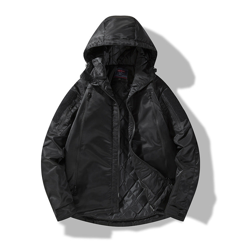 Herren gesteppte taktische Winterjacke mit Kapuze und wasserabweisendem Außenmaterial Echo Archiv