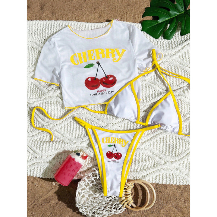 Damen Sexy Zweiteiler Bikini-Set mit sportlichem Oberteil Echo Archiv