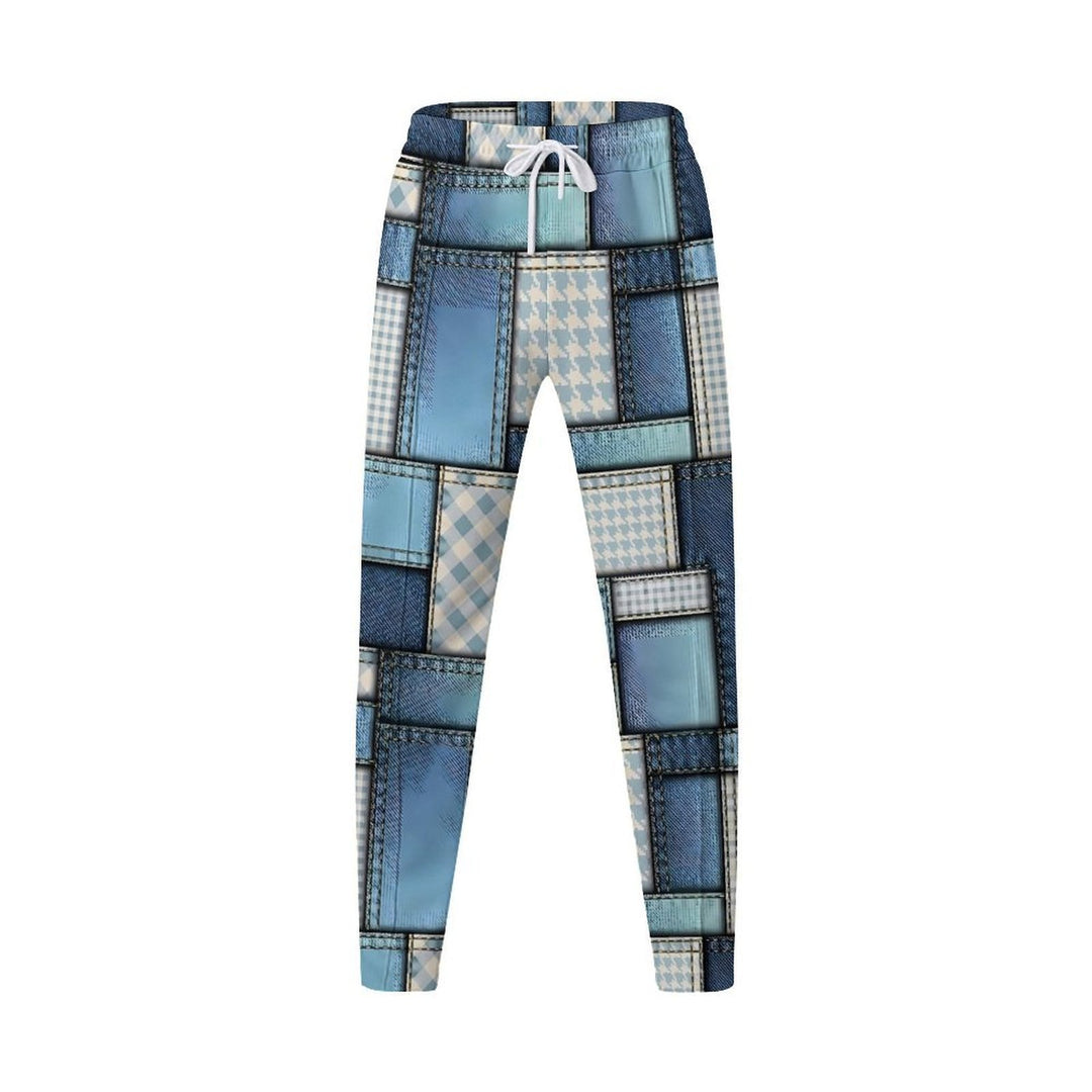 Herren Cargo-Hose mit modischem Patchwork-Design und elastischem Bund Echoarchiv