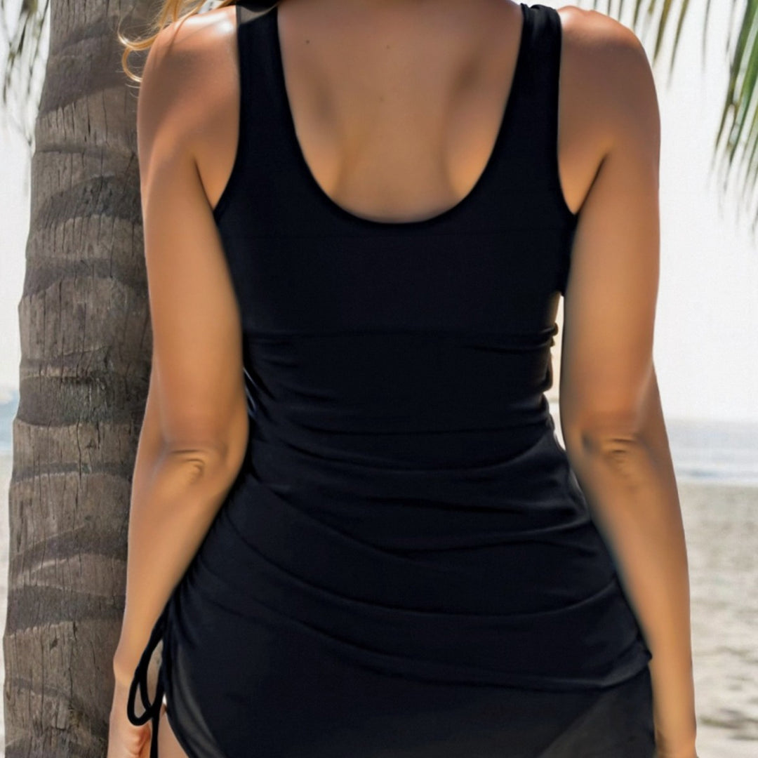 Damen Tankini mit seitlichem Raffungselement und figurformendem Schnitt Echo Archiv