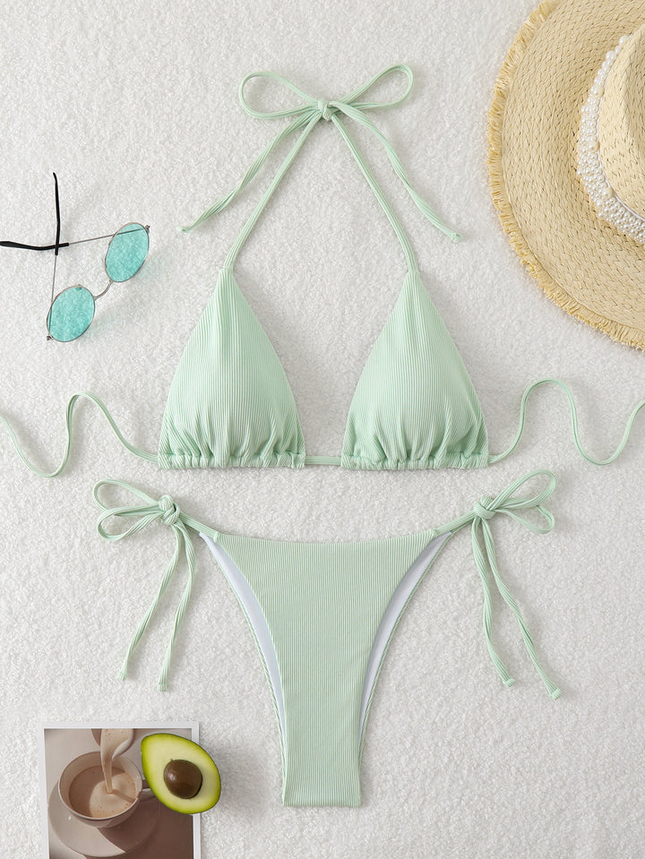 Damen Triangel-Bikini mit verstellbaren Riemen und raffinierten Details Echo Archiv