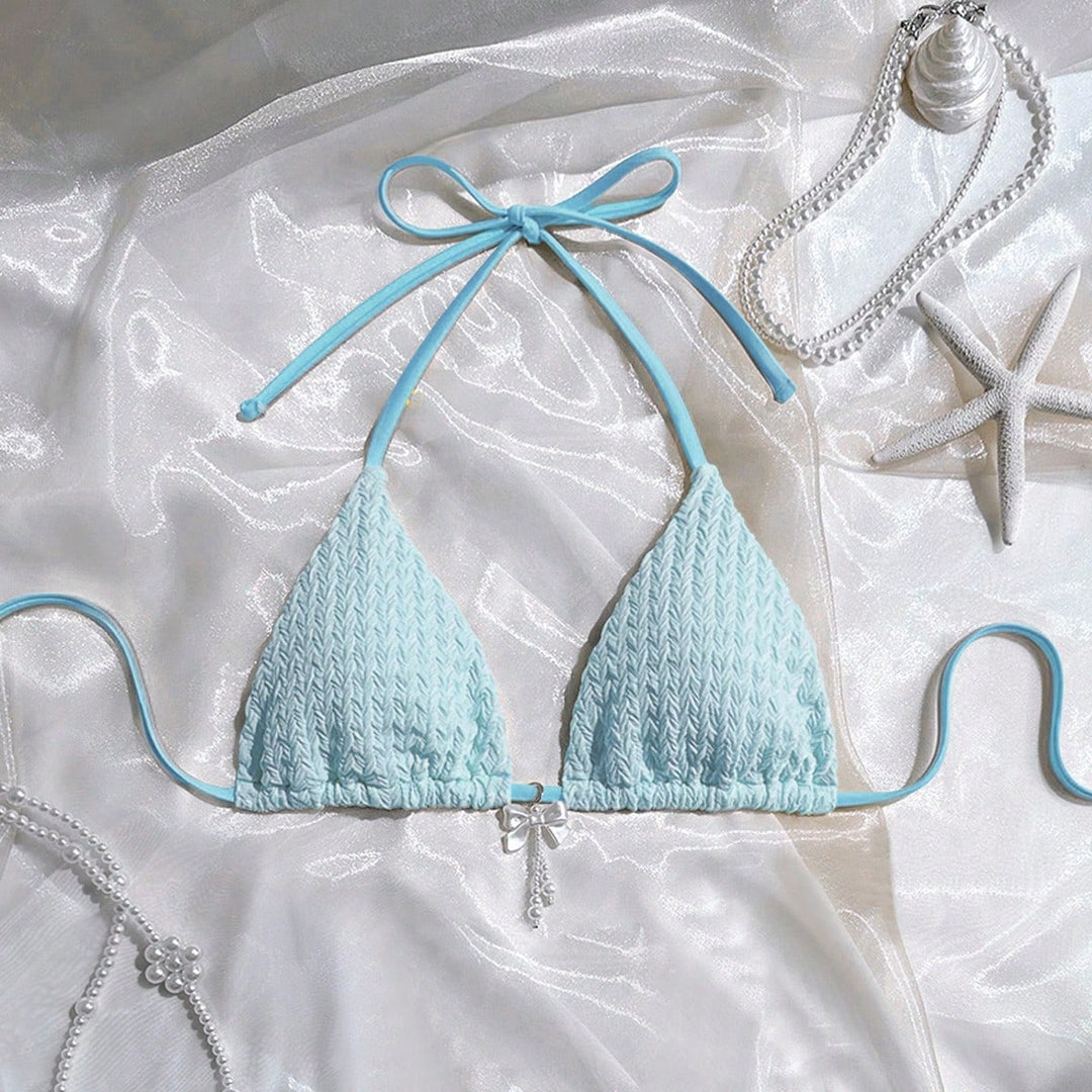 Damen Dreiecksbikini mit zarten Texturen Echo Archiv