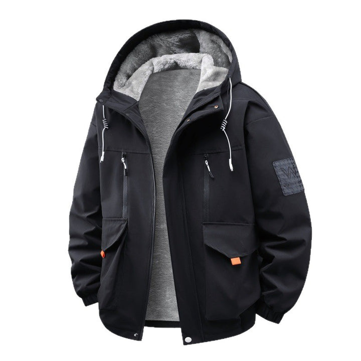 Herren Technische Outdoorjacke mit Teddyfutter, winddichter Außenschicht und Multifunktionstaschen Echo Archiv
