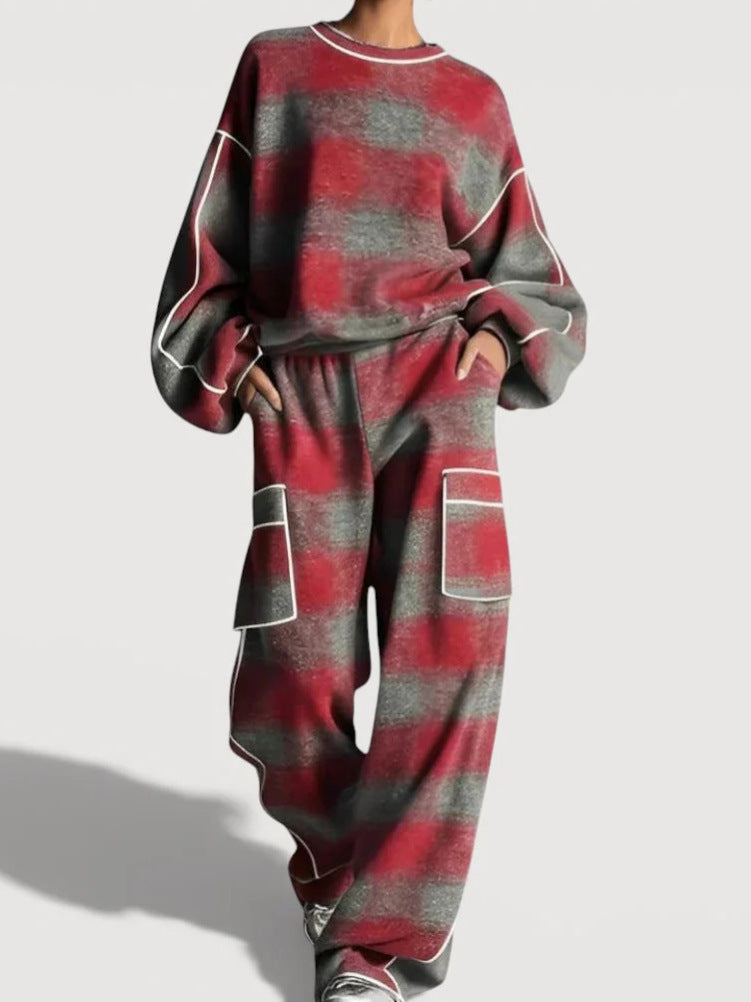Damen Lässiges Sportliches Lounge-Set – Élanora