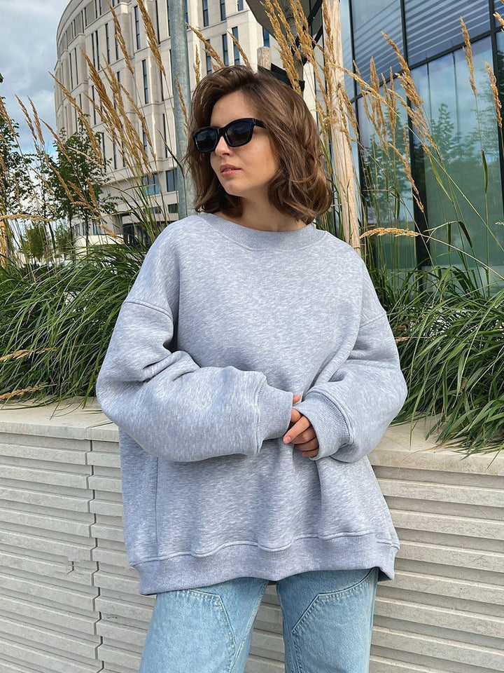 Damen Oversized SwEchoarchivtshirt im lässigen Stil mit übergroßen Ärmeln und elastischen Bündchen Echoarchiv