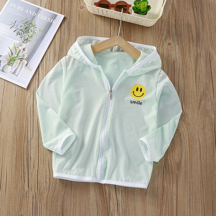 Unisex nan Kinder leichte Kapuzenjacke mit atmungsaktivem Meshstoff und durchgehendem Reißverschluss  Echo Archiv