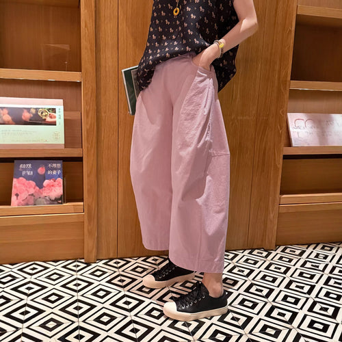 Damen Weite Culotte-Hose mit hoher Taille, Five-Pocket‑Detail & legerer Bundfalte Echo Archiv