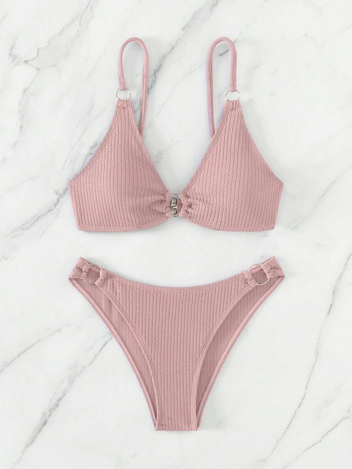 Damen Triangel-Bikini mit Ringverzierungen Echo Archiv