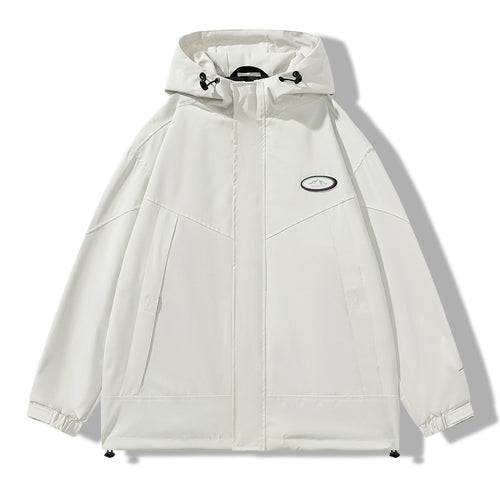 Herren Praktische Wetterjacke mit verstellbarem Kapuzen-design Echoarchiv