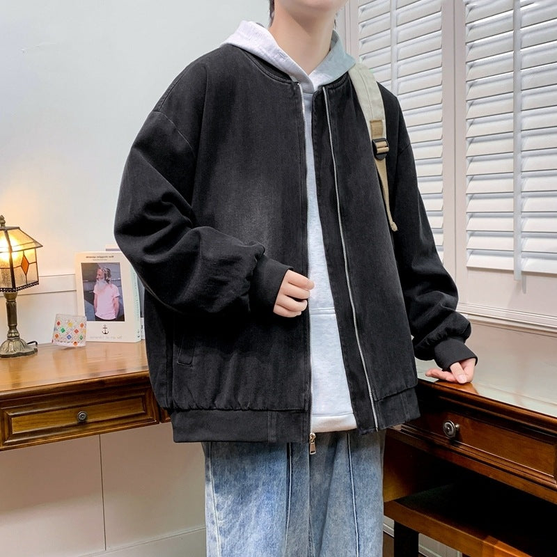 Herren entspannte Baumwolljacke im lässigen Stil Echoarchiv
