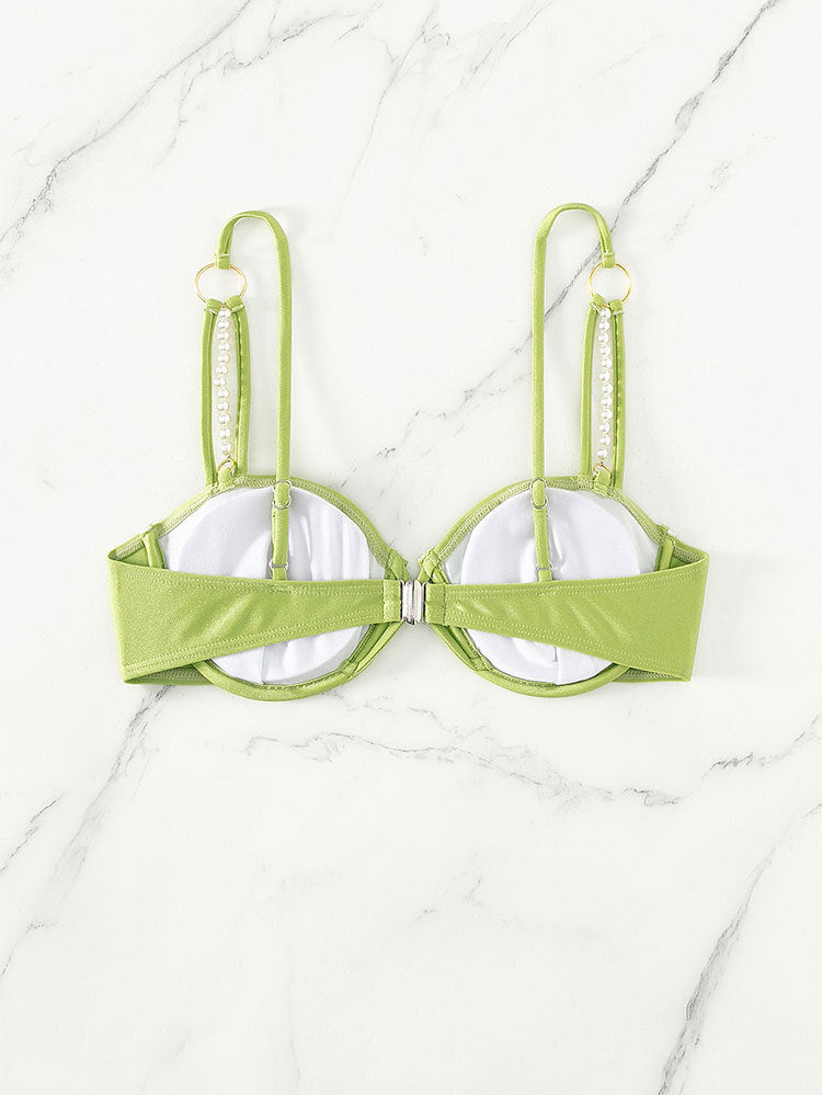 Damen Bikinioberteil mit eleganten Perlendetails Echo Archiv