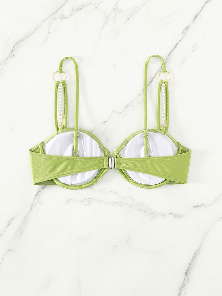 Damen Bikinioberteil mit eleganten Perlendetails Echo Archiv