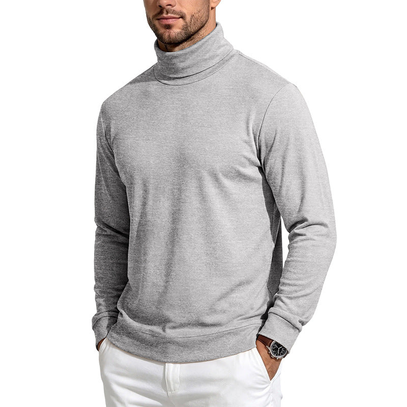 Herren Feinstrick‑Rollkragenpullover mit schmaler Silhouette und elastischen Bündchen Echoarchiv