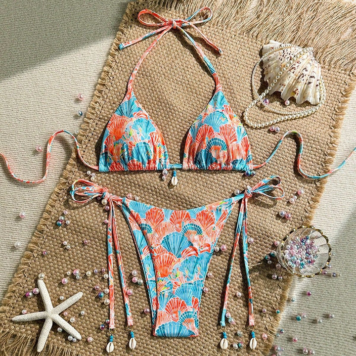 Damen Triangel-Bikini mit Muschel-Details Echo Archiv