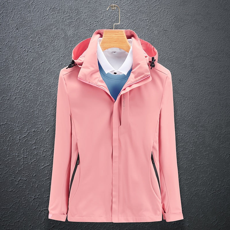 Herren Funktionale Wind- und Wetterjacke Echo Archiv