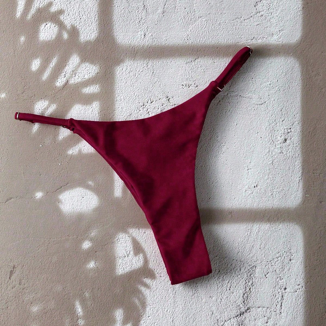 Damen Bikiniunterteil mit modischem Hoher Schnitt und verstellbaren Trägern Echo Archiv