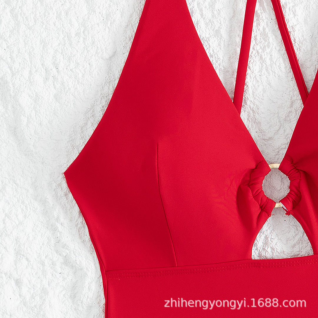Damen Einteiler Badeanzug mit schickem Cut-Out Echo Archiv