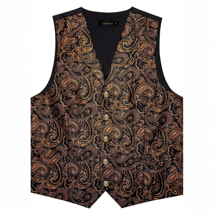 Herren Elegante Weste mit aufwendigem Paisley-Muster Echoarchiv