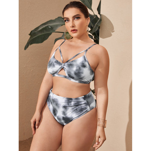 Damen Hochgeschnittener Bikini mit modischem Cut-Out-Design Echo Archiv