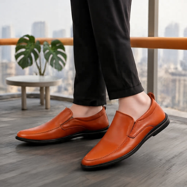 Herren Elegante Slip-On Lederslipper Echoarchiv