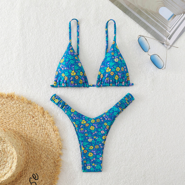 Damen Triangel-Bikini mit floralen Mustern Echo Archiv
