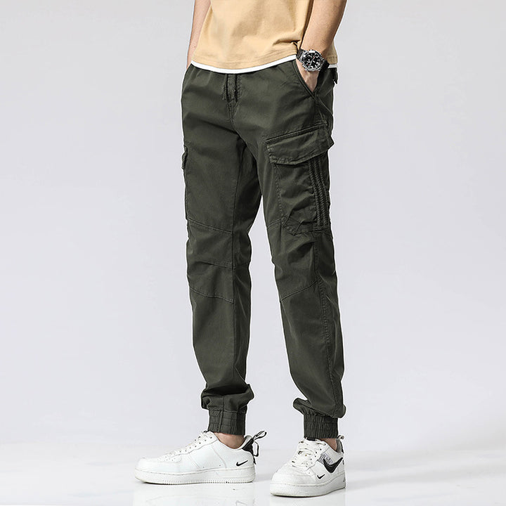 Herren Cargo-Joggerhose mit ergonomischen Kniepasse, elastischem Tunnelzugbund und großvolumigen Klappentaschen Echo Archiv