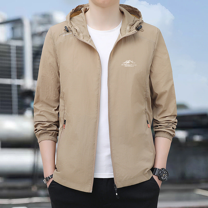 Herren Leichte Windjacke Echo Archiv