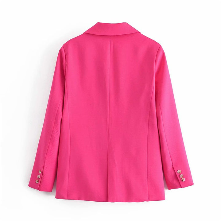Damen Zweiteiliges Anzug-Set mit Oversized-Blazer und hochtaillierter Weitbein-Hose Echoarchiv