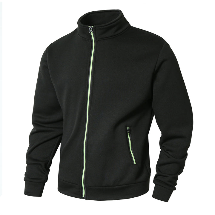 Herren Sportliche Fleecejacke mit modernen Reißverschlusstaschen Echoarchiv